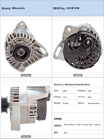 Alternateur de voiture FIAT Doblo I 1.2 8V 119 223 2001 1242ccm 223A5.000  FIAT Palio 1.2 178 1997 à 2002 63321848