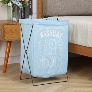 Environment Friendly Foldable Laundry Basket Reusable Laundry <b>Hamper</b> Printed Custom Laundry Wash Bag - Product Image 2