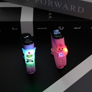 นาฬิกาข้อมือเด็ก ลายการ์ตูนน่ารัก ส่องสว่างแบบสัมผัส LED พลาสติกทรงรี กันน้ำ แฟชั่นกีฬา สำหรับเด็กประถม - Product Image 4