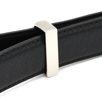 Cloxy Ceintures et Accessoires – Boucle de ceinture en cuir 15-35 mm avec anneaux en D pour attache de ceinture, boucle en métal en forme de D