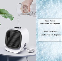 Bonne qualité climatiseur Mini humidification refroidisseur USB 5V refroidisseur ventilateur Usb DC Portable chambre ABS bureau AC pièces de rechange gratuites 3W