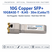 Transceiver SFP+ RJ45 Cuivre 10G 30m SFP-10G+-T Compatible avec SFP-10G-T-30m pour Switch/Routeur/Module SFP Cuivre Centre de Données