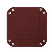 Plateau à dés hexagonal multicolore en cuir PU personnalisé, pliable, pour rangement de bijoux, vente en gros