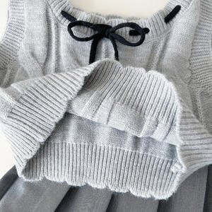 ชุดเด็กผู้หญิงแฟชั่น 3 ชิ้น เสื้อกั๊กผ้าฝ้าย กระโปรง และเสื้อเชิ้ต สำหรับฤดูใบไม้ผลิและฤดูใบไม้ร่วง ปี 2025 - Product Image 5