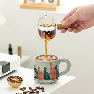 Tasse à café originale peinte à la main, tasse en terre cuite rétro japonaise, tasse à café en céramique de haute qualité - Product Image 6