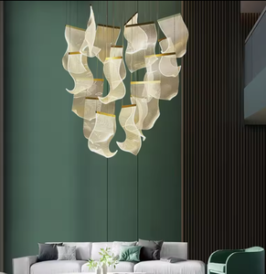 Zeal Lighting Decorativo Personalizado Grande Hotel Foyer Luces colgantes Techo Lujo Led Candelabros de cristal - Product Image 4