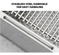 Ensemble de chaises de table multifonctions pour barbecue de restaurant et de balcon en aluminium pour l'extérieur, 2.0m