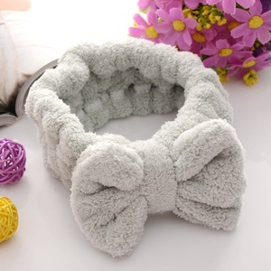 1 ensemble de sèche-serviettes professionnels en microfibre, cristal élastique, assemblage avec fleur et nœud papillon - Product Image 5