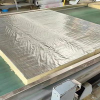 Rouleaux de laine de roche ignifugés de classe A, écologiques - Convient à l'isolation thermique industrielle des conduits de climatisation.