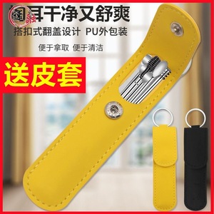 Earpicks Stainless Steel 6 Piece Set With Leather Case For Adults And Children <b>Ear</b> Cleaning Tools - Product Image 4