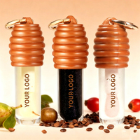 Base de gloss à lèvres personnalisable avec logo, changeant de couleur, formule transparente repulpante non collante, fixation pour chaîne cosmétique