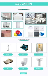 Contenedor Plegable Móvil de Diseño Moderno, Apartamento Portátil Desmontable, Panel Sándwich Transpirable <span class=keywords><strong>para</strong></span> Uso en Viviendas - Product Image 3