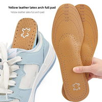 Semelles de sport confortables, respirantes, durables, absorbant les chocs et la transpiration, en EVA et latex, pour femmes et hommes, pour chaussures en cuir, pleine longueur