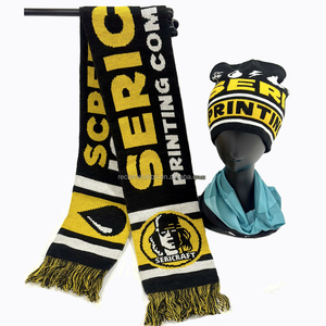 Sciarpe da Rugby da calcio <span class=keywords><strong>sportive</strong></span> per tifosi di calcio sciarpa marmitta lavorata a maglia in Jacquard in acrilico su misura - Product Image 5