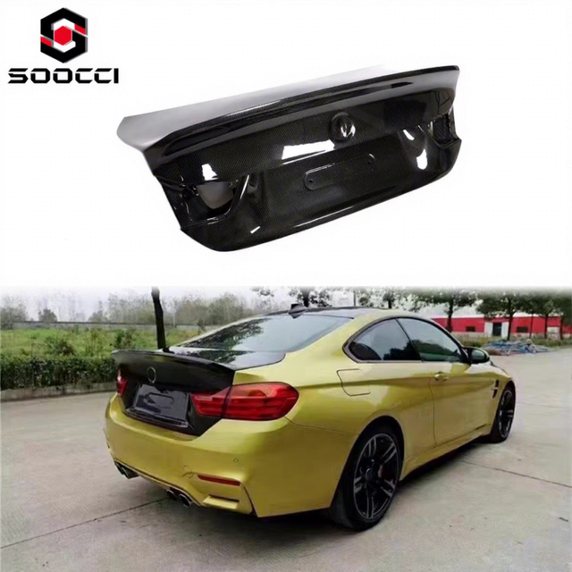 F82 M4 Carbon Fiber CSL Style Trunk Lid Cover for BMW 4 Series F32 420i 430i 440i F82 M4 Coupe Car Rear Cover Trunk Tail Lid