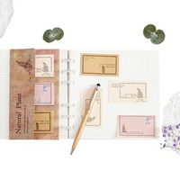 60 feuilles Vintage Nature plante Notes autocollantes DIY décoratif Scrapbook peut déchirer écriture bloc-notes Art artisanat Notes auto-adhésives