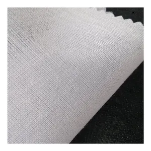 Tecido de algodão 100% algodão de alta qualidade, interlining para camisa colar