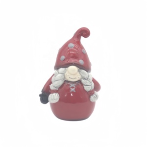 Offre Spéciale intérieur décoration de noël <span class=keywords><strong>elfe</strong></span> éclairé par LED en céramique père noël et lourd dolomite gnome fournitures de vacances de noël - Product Image 4