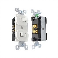 Interrupteur à bascule simple à double poignée Bosslyn, standard américain, 15A 125V, pour appareils électroménagers modernes