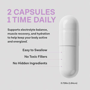 Suplemento de Potasio de Alta Potencia, Cápsulas de Complejo de Potasio y Magnesio, 60 Píldoras, Fórmula Estable, Personalizable - Product Image 3