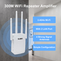 Extension large KuWFi 2.4G 300Mbps haute performance antenne sans fil 2 * 5DBi répéteur wifi à large couverture pour une utilisation en intérieur