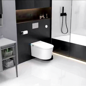 Ensemble <span class=keywords><strong>de</strong></span> toilettes en céramique murale pour salle <span class=keywords><strong>de</strong></span> bain XITAO Design exclusif Blanc Siège chauffant Moderne Intelligent Chasse d'<span class=keywords><strong>eau</strong></span> Télécommande - Product Image 1