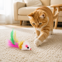 Lot de 24 jouets pour chat, assortiment coloré, pliables, interactifs, pour chatons, pour la poursuite et le saut
