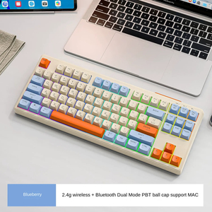 Ruso inalámbrico Bluetooth modo dual sensación mecánica teclado ruso juego mudo teclas rusas teclado de oficina - Product Image 3