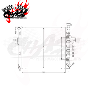 Sistema de Refrigeración, Radiador de Aluminio para Jeep Grand Cherokee Laredo/Limited V8 4.7L 99-00 52079425AE/B/<span class=keywords><strong>C</strong></span>/D 61010 2263, Piezas de Auto - Product Image 5
