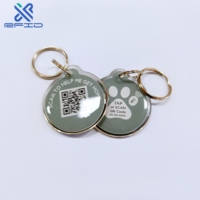 13,56 MHz NFC Pet ID Tag QR-Code RFID Pet Tracking Tag Elektronisches Hunde halsband