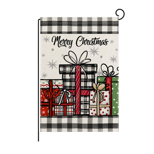 Drapeau de jardin personnalisé en gros pour Noël, motif Père Noël, 12 x 18 pouces, double face, pour l'hiver, la fête, la cour, la décoration extérieure - Product Image 2