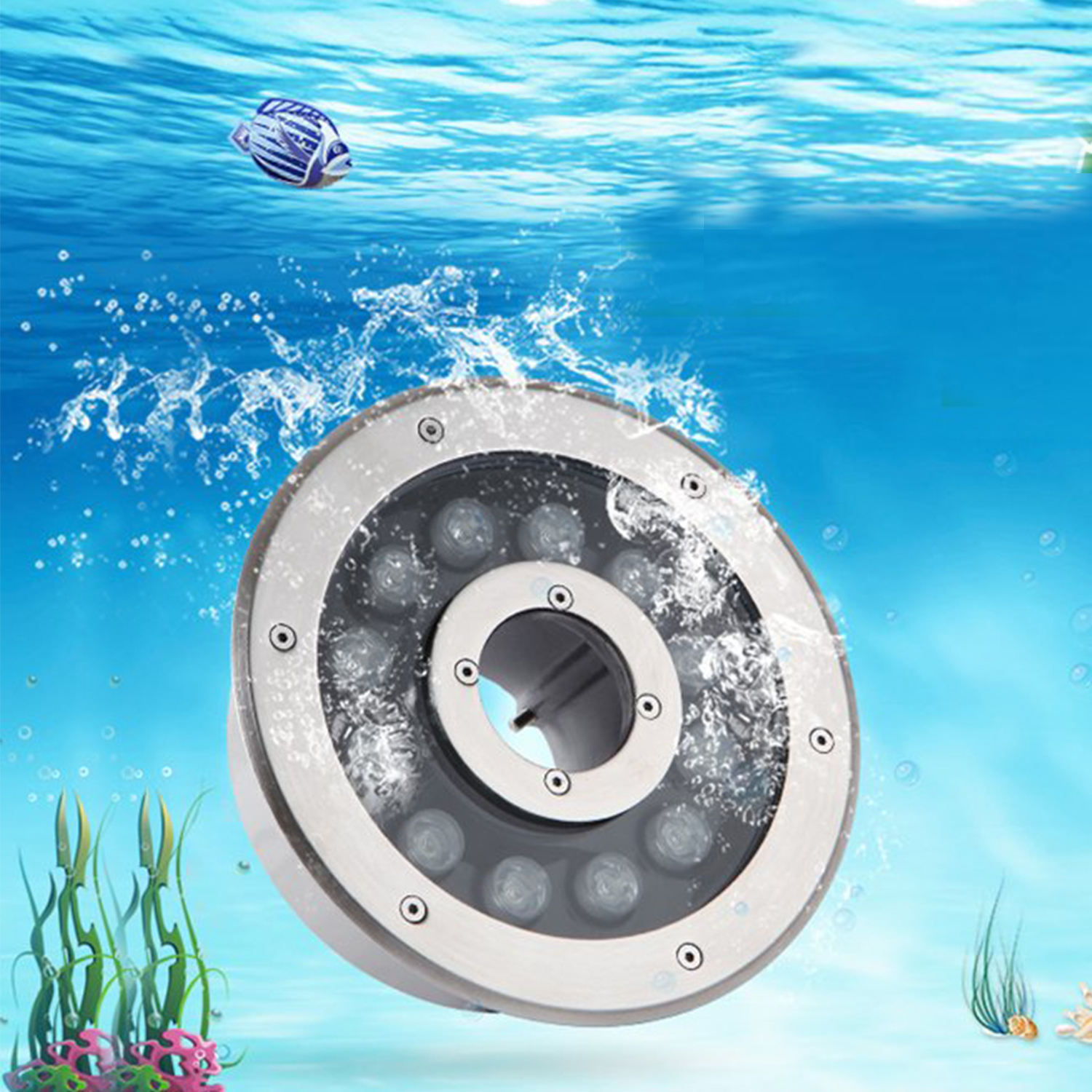 Waterproof Garden Embedded Fountain Lamp Underwater Led Fountain Light