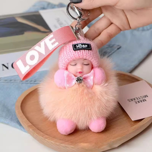 Porte-clés en peluche doux et mignon, forme 3D, design <span class=keywords><strong>de</strong></span> dessin animé, cadeau d'affaires haut <span class=keywords><strong>de</strong></span> gamme pour les boutiques <span class=keywords><strong>de</strong></span> bébés et les magasins <span class=keywords><strong>de</strong></span> maternité - Product Image 4