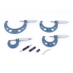 Dasqua 0-100mm 4Pcs Outside <b>Micrometer</b> Set 0-25mm 25-50mm 50-75mm 75-100mm Micrmetro Exterior 4111-8210 Outside <b>Micrometer</b> - Product Image 2