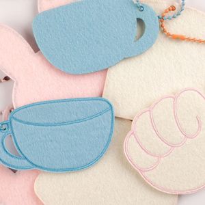 Hot Sell Personalized DIY Luggage Tag Label Key <b>Ring</b> Bag Chain Accessories <b>Blank</b> Embroidery Patch - Product Image 4