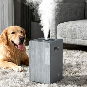 Увлажнитель воздуха паровой 5 л из нержавеющей стали, увлажнитель для здорового тепла и тумана для спальни, производительность 600 мл/ч - Product Image 4