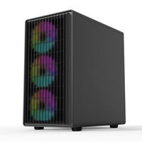 Nouveau design d'usine MATX boîtier de jeu PC châssis de bureau panneau de verre armoire centrale tour moyenne boîtier de l'ordinateur