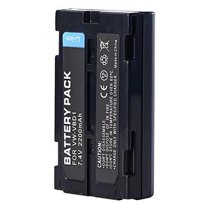 VW-VBD1 2200mAh VBD1 Battery for Panasonic AJ-UPX360 AG-AC30 Camcorder CE RoHS Certified Wholesale Bulk 0-Cycle Top Cell - Product Image 4