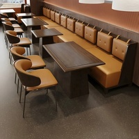 Mobilier de restauration OEM ODM : Ensemble modulaire de sièges pour café, cafétéria, bar, fauteuils, mobilier commercial pour restaurant, table et chaises de salle à manger