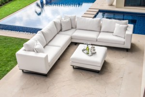 Hot Selling Classic Sectional Garden <strong>Sofa</strong> <strong>Set</strong> Metal Aluminum L-<strong>shape</strong> <strong>Sofa</strong> Couch <strong>Set</strong> <strong>All</strong> Weather Indoor Outdoor Furniture <strong>Sofas</strong> - Product Image 4