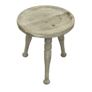Juego 3 mesa de centro de salón de madera de anidación grande gris rústico, mesas laterales de madera, mesas de consola de sofá muebles de decoración Vintage - Product Image 3