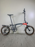CRANSTON R9 Vélo Tricycle Pliant 16 Pouces 9 Vitesses, Cadre en Acier de Haute Qualité, Léger, Guidon en M, Mini Vélo Pliant