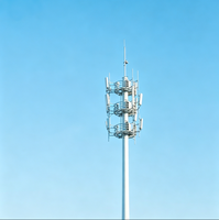Prix usine 20-60M Galvanisé Q235B Monopode à paroi épaisse pour antenne sans fil, tour de télécommunication pour blocs résidentiels