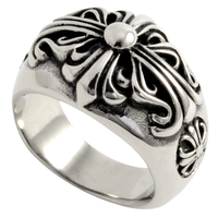 Bague de Fiançailles et de Mariage Croxin en Acier Inoxydable Tendance avec Zircon, Design Cœur Croisé, Édition Haute Qualité, Style Hip Hop Punk, pour Couple, Symbole de l'Éternité