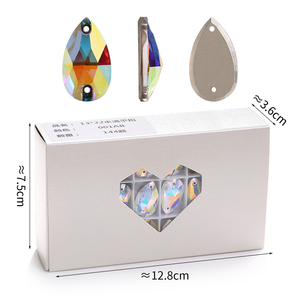 Xichuan goutte fantaisie en forme de dos plat en gros coudre sur des pierres de cristal Strass déco bricolage strass pour vêtement robe de mariée - Product Image 6