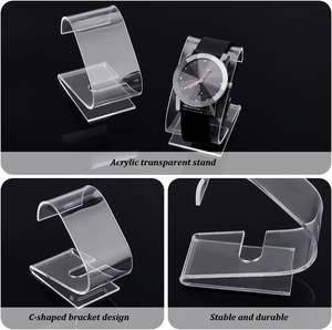 Rak Display jam tangan logam Modern, dengan pemegang Display garmen untuk rak penyimpanan perhiasan Desktop-promosi - Product Image 4