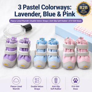 Nouvelles Chaussures d'Hiver 2026 <span class=keywords><strong>pour</strong></span> Petits Chiens – Bottines Chaudes Antidérapantes à Semelle Souple <span class=keywords><strong>pour</strong></span> la Protection des Pattes lors des Promenades Quotidiennes en Extérieur - Product Image 4