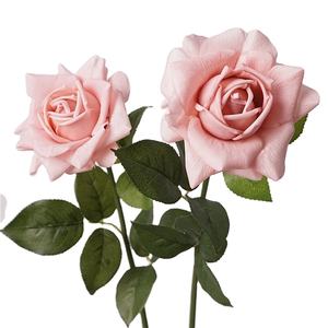 Roses artificielles de haute qualité au toucher réel, fleurs en soie, centre de table recouvert de latex, décorations de table, fleurs décoratives pour mariage - Product Image 2