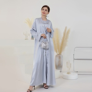 Customized <strong>Abaya</strong> Manufacturer Low Minimum <strong>Order</strong> Quantity Dubai <strong>Abaya</strong> Design Islamic Clothing Cardigan <strong>Abaya</strong> and 2-piece - Product Image 5