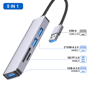 Ult-đoàn kết tùy chỉnh 5 cổng <span class=keywords><strong>HUB</strong></span> <span class=keywords><strong>USB</strong></span> một <span class=keywords><strong>USB</strong></span> C để <span class=keywords><strong>USB</strong></span> <span class=keywords><strong>3.0</strong></span> <span class=keywords><strong>2</strong></span>.0 loại một SD TF Đầu Đọc Thẻ PD 100W 5 trong 1 loại một C trung tâm mở rộng Dock - Product Image 4